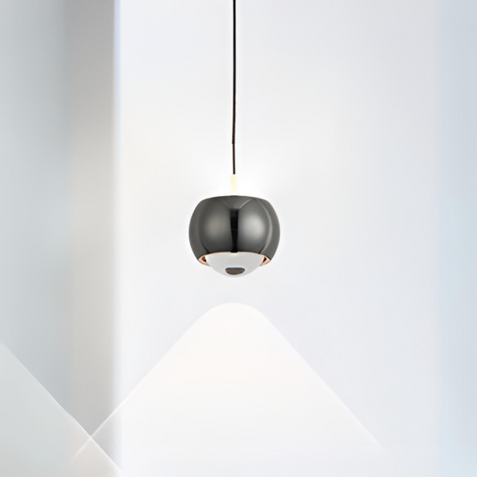 Pendul LED RFAN, Model D20900, Lumina Neutra, Inaltime Reglabila, 7W, Negru Lucios
