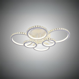 Lustra LED RFAN, Model R9011/6, cu Telecomanda, 3 Tipuri de Lumina, Intensitate Reglabila, 232W, Alb