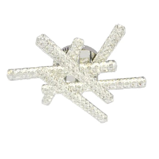 Lustra LED RFAN, Model R9183/6, Cu Telecomanda, 3 Tipuri De Lumina, Intensitate Reglabila, 108W, Argintiu