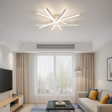 Lustra LED RFAN, Model JX630116-5, cu Telecomanda, 3 Tipuri de Lumina, Intensitate Reglabila, 95W, Alb
