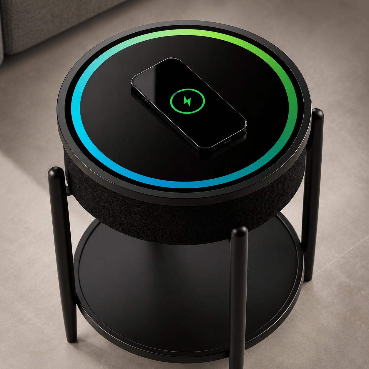 Blat din sticla securizata QMS-7 cu incarcare wireless