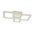 Lustra LED RFAN, Model R9003/2+2, cu Telecomanda, 3 Tipuri de Lumina, Intensitate Reglabila, 160W, Alb