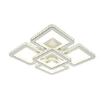 Lustra LED RFAN, Model R9004/4+1, cu Telecomanda, 3 Tipuri de Lumina, Intensitate Reglabila, 240W, Alb