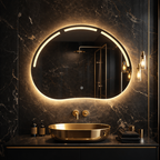 Oglinda LED Baie, Hol, Dormitor Premium 80×60 cm, 3 Tipuri de Lumina – Calda, Rece, Neutra