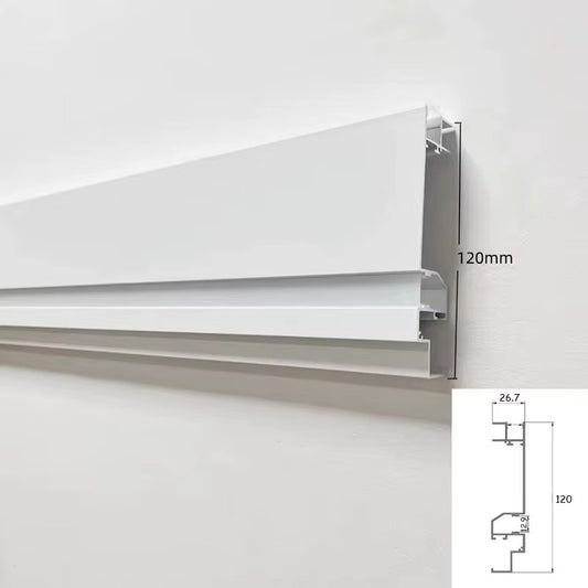 Profil LED Aplicat, Lungime 3m, Aluminiu, Alb