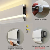 Profil LED Aplicat, Lungime 3m, Aluminiu, Alb