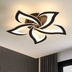 Lustra LED RFAN, Model R9176/5A1, cu Telecomanda, 3 Tipuri de Lumina, Intensitate Reglabila, 70W, Negru