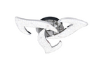 Lustra LED RFAN, Model R9179/3, Cu Telecomanda, 3 Tipuri De Lumina, Intensitate Reglabila, 60W, Argintiu