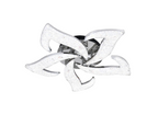 Lustra LED RFAN, Model R9179/5, Cu Telecomanda, 3 Tipuri De Lumina, Intensitate Reglabila, 100W, Argintiu