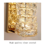 Aplica LED RFAN, Model B6720, Textura Cristal, 3 Tipuri De Lumina, 20W, Auriu