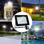 Proiector LED Cu Senzor De Miscare, Rezistent la Apa IP66, Lumina Rece, 220V, 30W