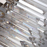 Candelabru RFAN, Model WL339/500, Textura Cristal, Metal, 8 X E27, Argintiu