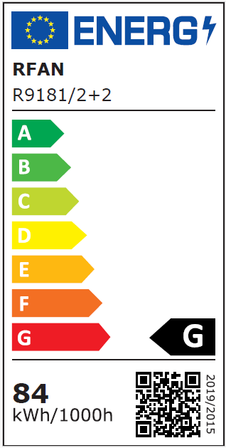 Lustra LED RFAN, Model R9181/2+2, Cu Telecomanda, 3 Tipuri De Lumina, Intensitate Reglabila, 84W, Auriu