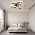 Lustra LED RFAN, Model T9874, cu Telecomanda, 3 Tipuri de Lumina, Intensitate Reglabila, 288W, Negru