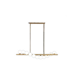 Lustra RFAN Tip Pendul, Model 5046/11, Cu 11 Abajururi, 11 X G9, Auriu/Alb