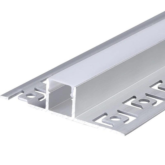 Profil LED Incastrat, Sub Tencuiala, Lungime 2m, Latime 1.3 cm