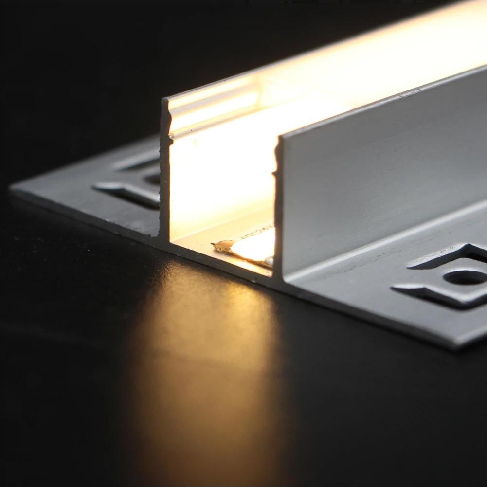 Profil LED Incastrat, Sub Tencuiala, Lungime 2m, Latime 1.5 cm