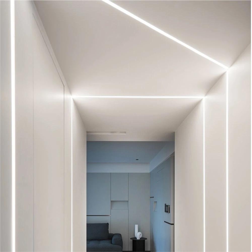 Profil LED Incastrat, Sub Tencuiala, Lungime 2m, Latime 1.5 cm