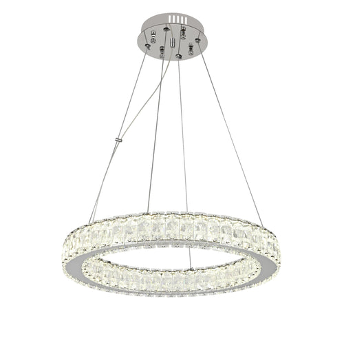 Candelabru LED RFAN, Model 70032-500, Textura Cristal, Metal, 60W, Argintiu