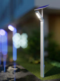 Stalp LED Iluminat Stradal, cu Panou Solar, Lumina Rece, 30W, 3m, Gri