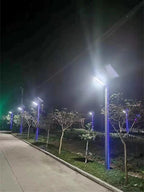 Stalp LED Iluminat Stradal, cu Panou Solar, Lumina Rece, 30W, 3m, Gri