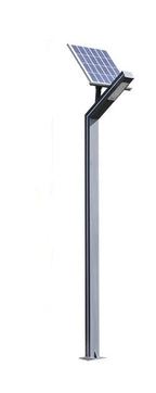 Stalp LED Iluminat Stradal, cu Panou Solar, Lumina Rece, 30W, 3m, Gri