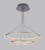 Pendul RFAN, Model D08/60+40, Cu Telecomanda, 3 Tipuri De Lumina, Inaltime Reglabila, 232W, Gri