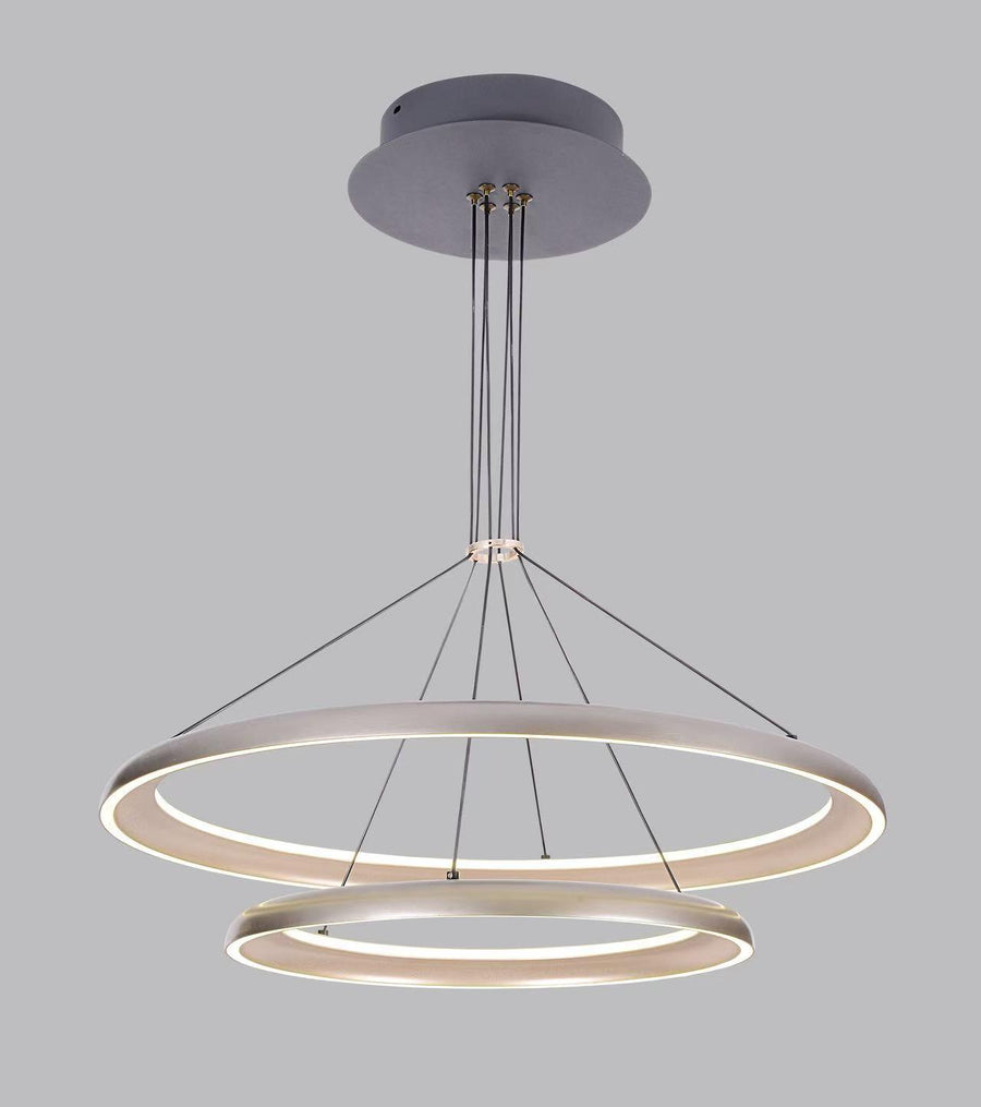 Pendul RFAN, Model D08/60+40, Cu Telecomanda, 3 Tipuri De Lumina, Inaltime Reglabila, 232W, Gri