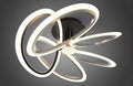 Lustra LED RFAN, Model GX022-5, cu Telecomanda, 3 Tipuri de Lumina, Intensitate Reglabila, 170W, Negru/Auriu