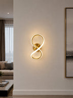 Aplica LED RFAN, Model B818G, 3 Tipuri De Lumina, 28W, Auriu