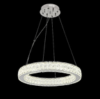 Candelabru LED RFAN, Model 70032-500, Textura Cristal, Metal, 60W, Argintiu