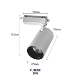 Proiector LED RFAN, Model B52 WH, 25W, 4000K Lumina Neutra, Directionabil Pe Sina Monofazata, Alb