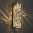 Aplica LED RFAN, Model B6720, Textura Cristal, 3 Tipuri De Lumina, 20W, Auriu
