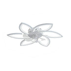 Lustra LED RFAN, Model R9164/6, cu Ventilator si Telecomanda, 3 Tipuri De Lumina, Intensitate Reglabila, 81W, Alb