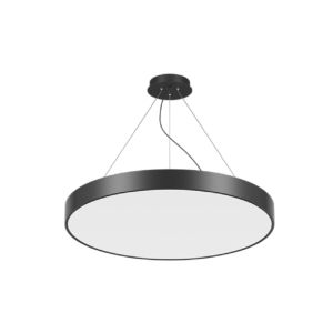 Panou LED RFAN, Forma Rotunda, Lumina Rece, 6000K, 86W, Negru