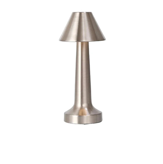 Lampa de birou, fara fir, reincarcabila USB, Design Modern Minimalist, 3 Moduri de Lumina, Argntiu