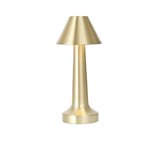 Lampa de birou, fara fir, reincarcabila USB, Design Modern Minimalist, 3 Moduri de Lumina, Auriu