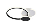 Lustra LED RFAN, Model R9173/3T, cu Telecomanda, 3 Tipuri de Lumina, Intensitate Reglabila, 65W, Alb/Negru