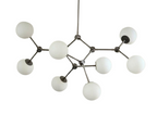 Lustra RFAN, Model 5480/8, Cu 8 Abajururi, 8 x E27, Negru
