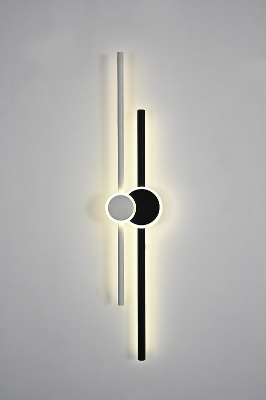 Aplica LED RFAN, Model R9122/800, 3 Tipuri De Lumina, 37W, Negru/Alb