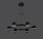 Pendul RFAN, Model R9171/6A1, 6 X Soclu GX53, Negru