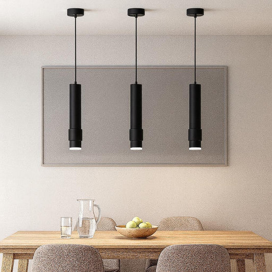 Pendul RFAN, Model WL611L, 1 x GU10, Inaltime Reglabila, Negru