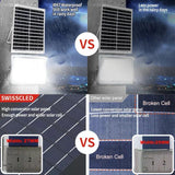 Proiector LED, cu Panou Solar si Telecomanda, Rezistent la Apa IP65, 200W, Gri