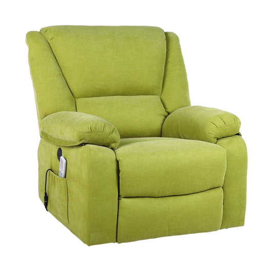 Fotoliu cu Masaj și Încălzire, Recliner Electric, Verde