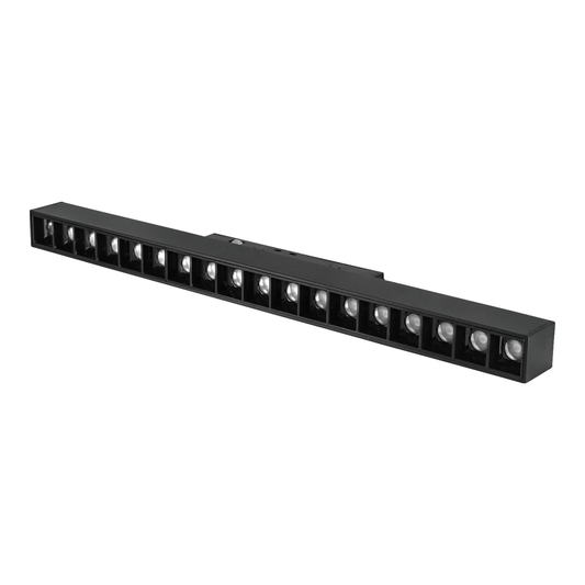 Grila LED Sina Magnetica Incastrata, CCT, 3 Tipuri de Lumina, 18W, Negru