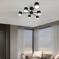 Lustra RFAN, Model DX60350-6, 6 X Soclu GX53, Negru