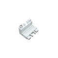 Conector Colt Tavan Si Perete, Sina Magnetica Aplicata, Alb