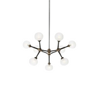 Lustra RFAN, Model 5477/9, Cu 9 Abajururi, 9 x G9, Negru/Auriu