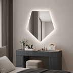 Oglinda LED Diamant Premium 80×90 cm, Touch, 3 Tipuri Lumina – Calda, Rece, Naturala