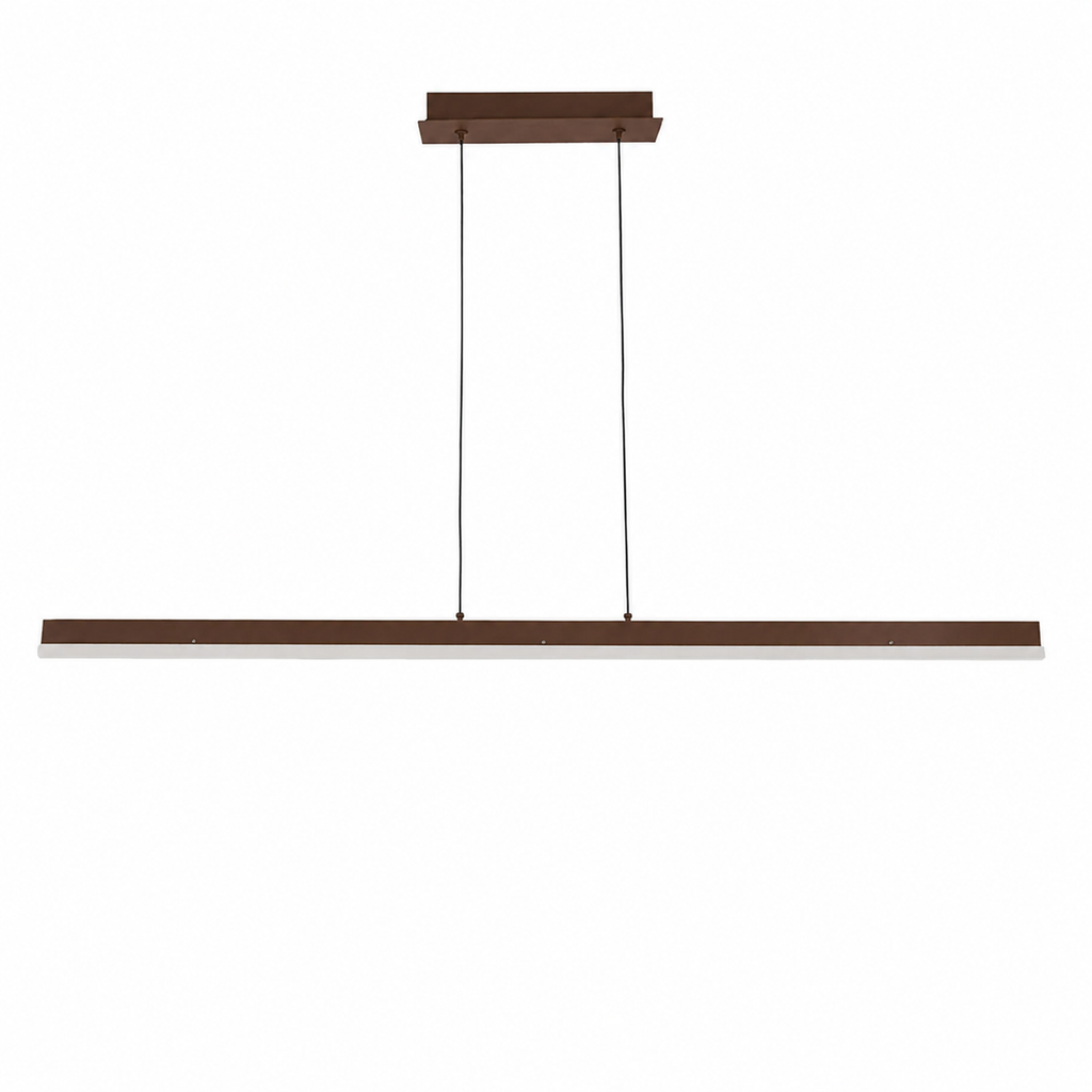 Pendul LED RFAN, Model X20631, 3 Tipuri De Lumina, Inaltime Reglabila, 24W, Maro